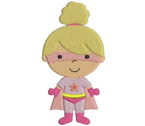 Stickdatei - Kleine Superheldin 1